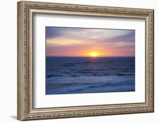 Sunset at the Ocean, Gleneden Beach State Wayside, Oregon, USA-Jamie & Judy Wild-Framed Photographic Print