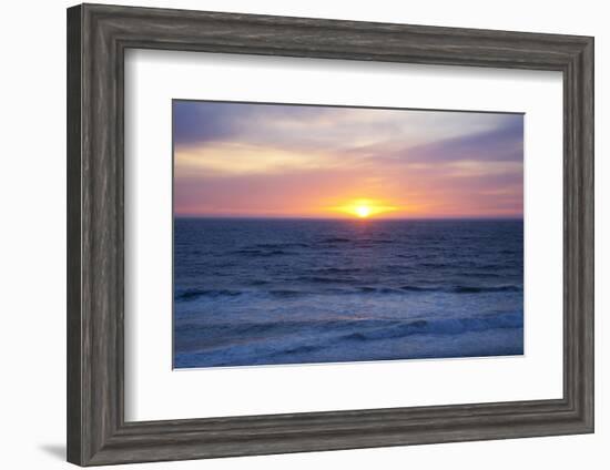 Sunset at the Ocean, Gleneden Beach State Wayside, Oregon, USA-Jamie & Judy Wild-Framed Photographic Print