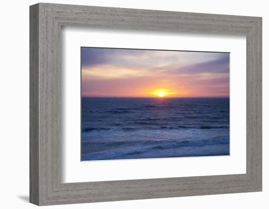 Sunset at the Ocean, Gleneden Beach State Wayside, Oregon, USA-Jamie & Judy Wild-Framed Photographic Print