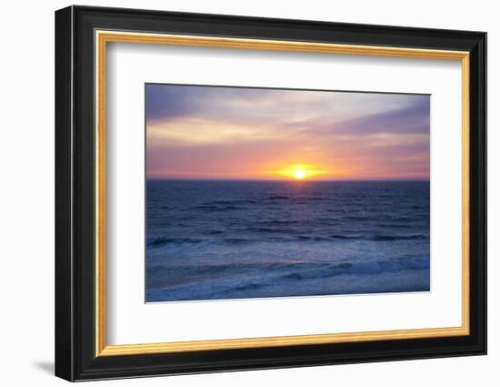 Sunset at the Ocean, Gleneden Beach State Wayside, Oregon, USA-Jamie & Judy Wild-Framed Photographic Print