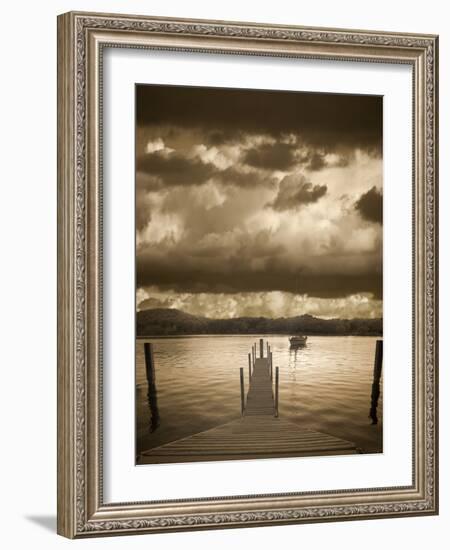 Sunset at the Pier, Pentwater, Michigan ‘10-Monte Nagler-Framed Photographic Print