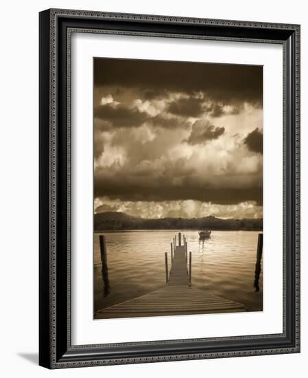 Sunset at the Pier, Pentwater, Michigan ‘10-Monte Nagler-Framed Photographic Print