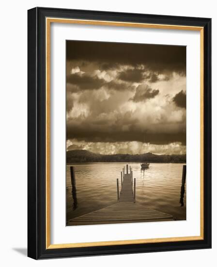 Sunset at the Pier, Pentwater, Michigan ‘10-Monte Nagler-Framed Photographic Print