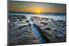 Sunset at Tide Pools in La Jolla, Ca-Andrew Shoemaker-Mounted Photographic Print