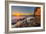 Sunset at Victoria Beach in Laguna Beach, Ca-Andrew Shoemaker-Framed Photographic Print