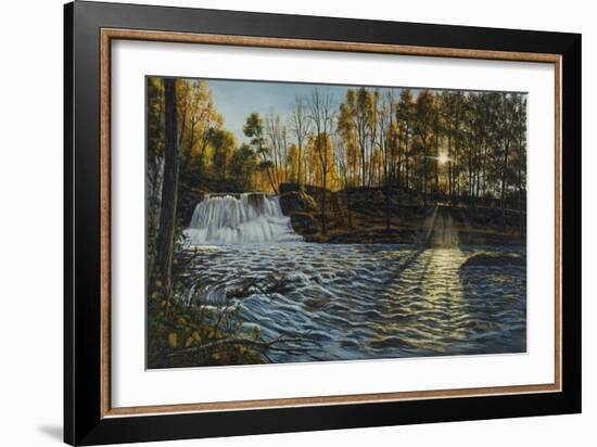 Sunset at Wadsworth Falls-Bruce Dumas-Framed Giclee Print