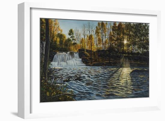 Sunset at Wadsworth Falls-Bruce Dumas-Framed Giclee Print