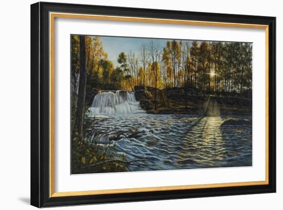 Sunset at Wadsworth Falls-Bruce Dumas-Framed Giclee Print