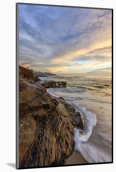 Sunset at Windansea Beach in La Jolla, Ca-Andrew Shoemaker-Mounted Photographic Print