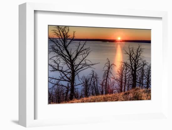 Sunset at Yellowstone Lake, Yellowstone National Park, Wyoming, USA-Tom Norring-Framed Photographic Print