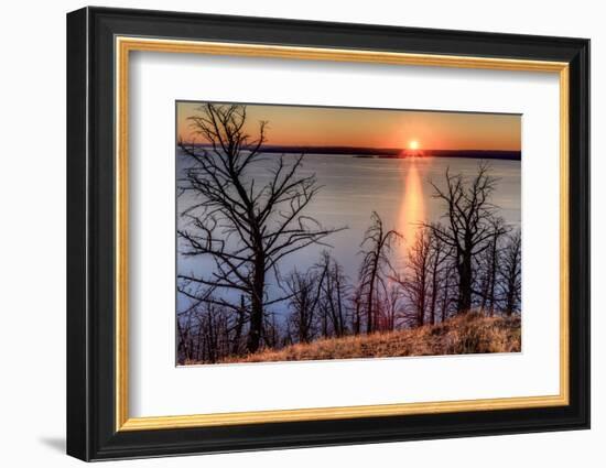 Sunset at Yellowstone Lake, Yellowstone National Park, Wyoming, USA-Tom Norring-Framed Photographic Print