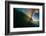 Sunset back lights a tubing wave-Mark A Johnson-Framed Photographic Print