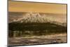 Sunset back lights a tubing wave-Mark A Johnson-Mounted Photographic Print