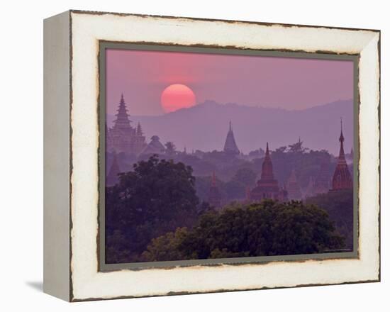 Sunset, Bagan (Pagan), Myanmar (Burma), Asia-Jochen Schlenker-Framed Premier Image Canvas