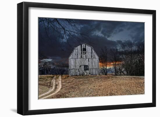 Sunset Barn-Lori Hutchison-Framed Photographic Print