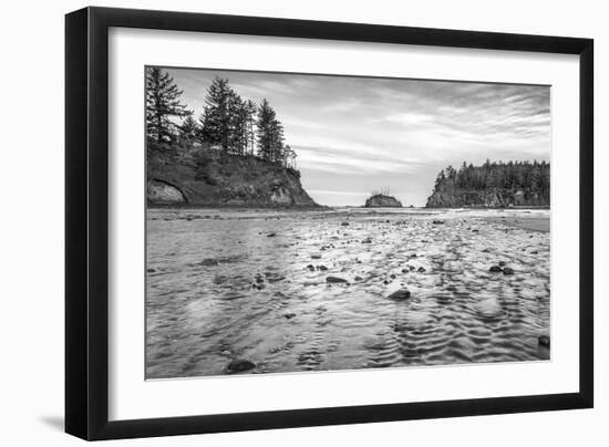 Sunset Bay BW-Stan Hellmann-Framed Photo