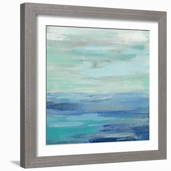 Sunset Beach II no Orange-Silvia Vassileva-Framed Art Print