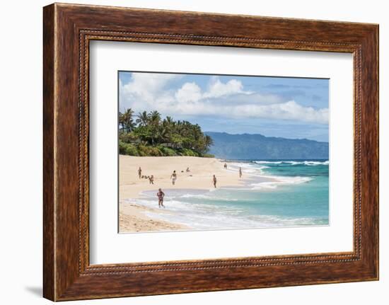 Sunset Beach, North Shore, Oahu, Hawaii, United States of America, Pacific-Michael DeFreitas-Framed Photographic Print