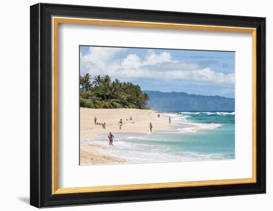 Sunset Beach, North Shore, Oahu, Hawaii, United States of America, Pacific-Michael DeFreitas-Framed Photographic Print