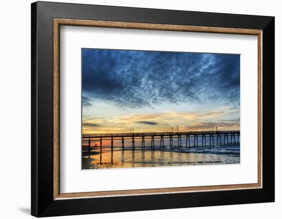 Sunset Beach Pier at Sunrise, North Carolina, USA--Framed Photographic Print