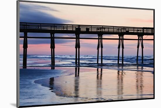 Sunset Beach Pier at Sunrise, North Carolina, USA-null-Mounted Photographic Print
