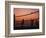 Sunset Beach Volleyball-Mitch Diamond-Framed Photographic Print