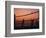 Sunset Beach Volleyball-Mitch Diamond-Framed Photographic Print