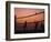 Sunset Beach Volleyball-Mitch Diamond-Framed Photographic Print