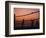 Sunset Beach Volleyball-Mitch Diamond-Framed Photographic Print