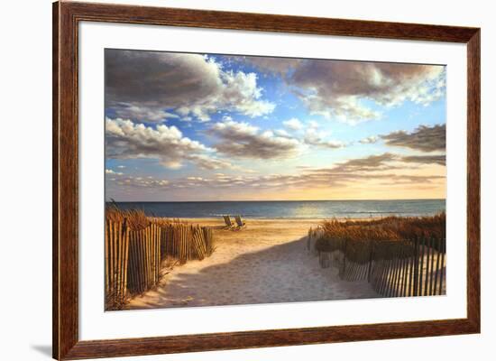 Sunset Beach-Daniel Pollera-Framed Art Print