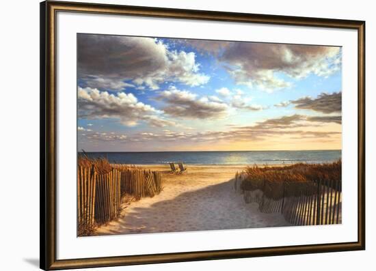 Sunset Beach-Daniel Pollera-Framed Art Print