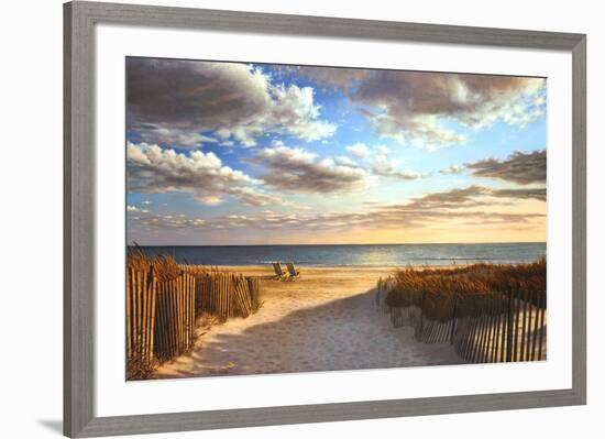 Sunset Beach-Daniel Pollera-Framed Art Print