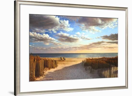 Sunset Beach-Daniel Pollera-Framed Art Print