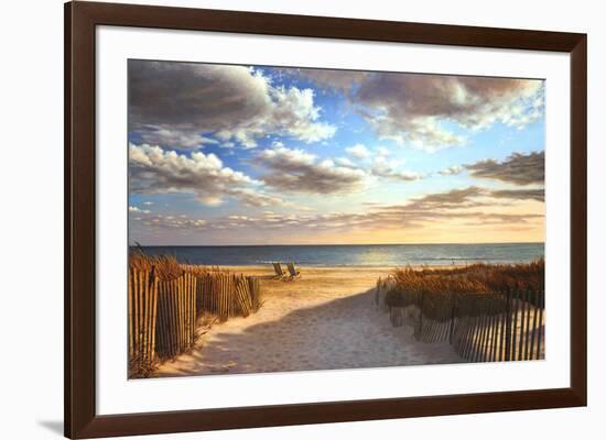 Sunset Beach-Daniel Pollera-Framed Art Print