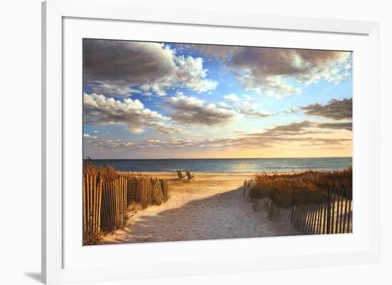 Sunset Beach-Daniel Pollera-Framed Art Print