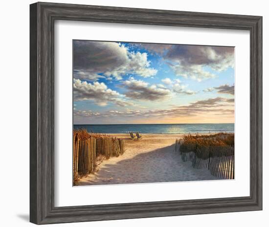 Sunset Beach-Daniel Pollera-Framed Art Print