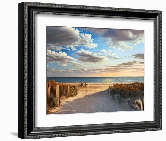 Sunset Beach-Daniel Pollera-Framed Art Print