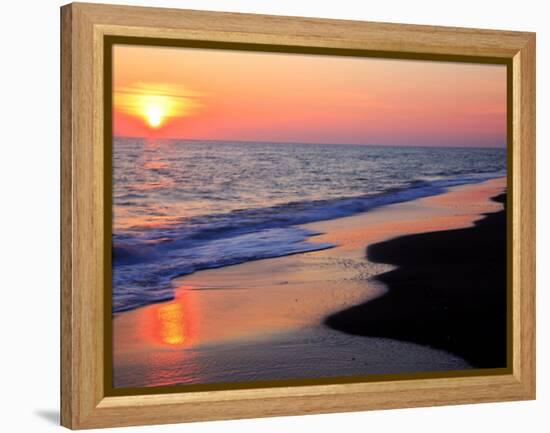 Sunset Beach-null-Framed Premier Image Canvas