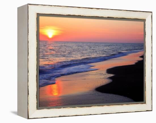 Sunset Beach-null-Framed Premier Image Canvas