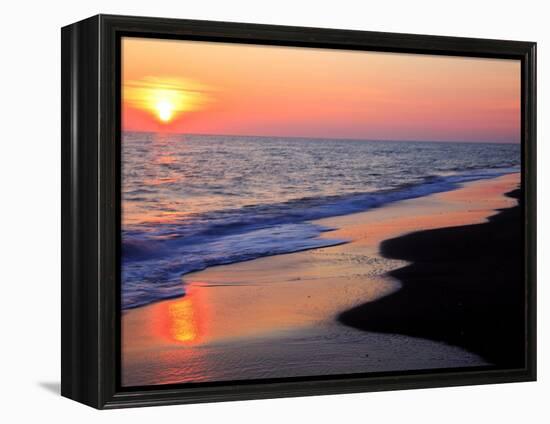 Sunset Beach-null-Framed Premier Image Canvas