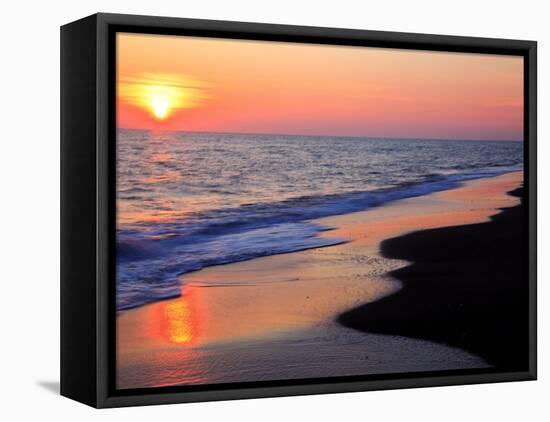 Sunset Beach-null-Framed Premier Image Canvas