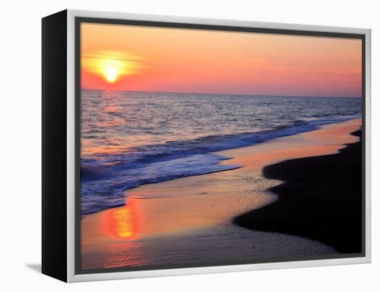 Sunset Beach-null-Framed Premier Image Canvas