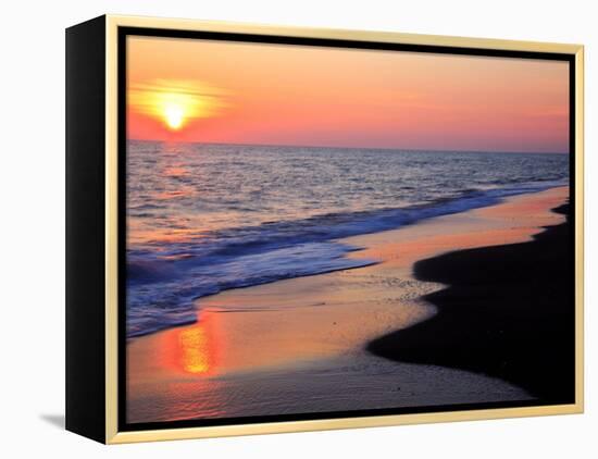 Sunset Beach-null-Framed Premier Image Canvas