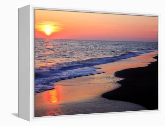 Sunset Beach-null-Framed Premier Image Canvas