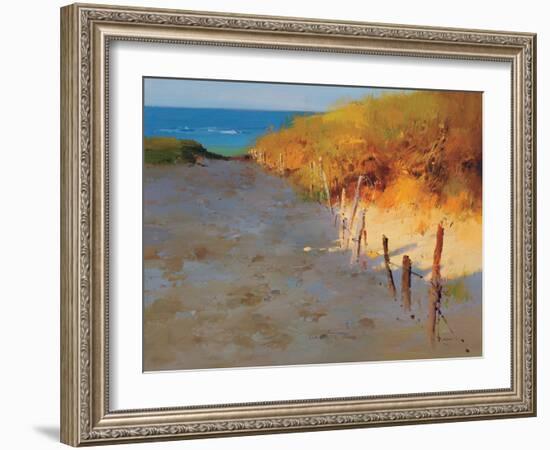 Sunset Beach-null-Framed Art Print