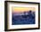 Sunset Behind Golden Gate Bridge, Downtown San Francisco-Vincent James-Framed Photographic Print