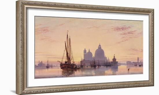 Sunset behind Santa Maria della Salute, Venice, 1851-E^W^ Cooke-Framed Giclee Print