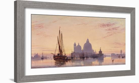 Sunset behind Santa Maria della Salute, Venice, 1851-E^W^ Cooke-Framed Giclee Print