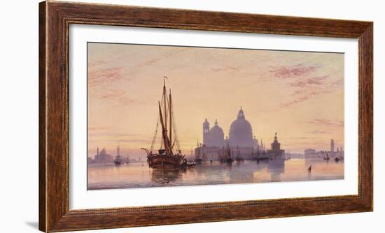 Sunset behind Santa Maria della Salute, Venice, 1851-E^W^ Cooke-Framed Giclee Print