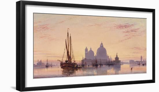 Sunset behind Santa Maria della Salute, Venice, 1851-E^W^ Cooke-Framed Giclee Print